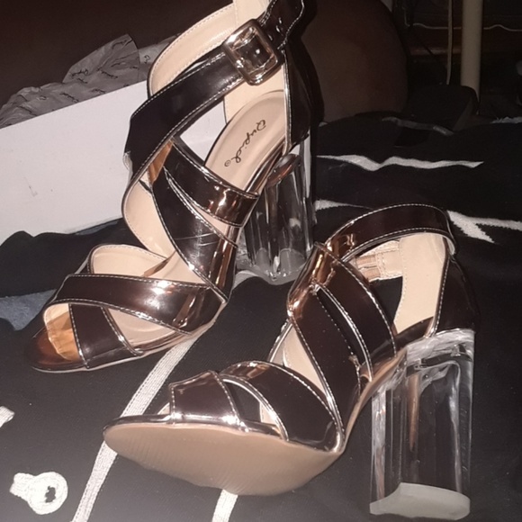 New Platform heels - Rose Gold Shiny - Picture 2 of 8